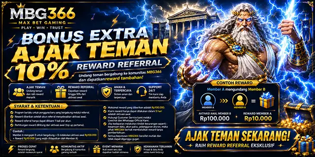 BONUS AJAK TEMAN 10%