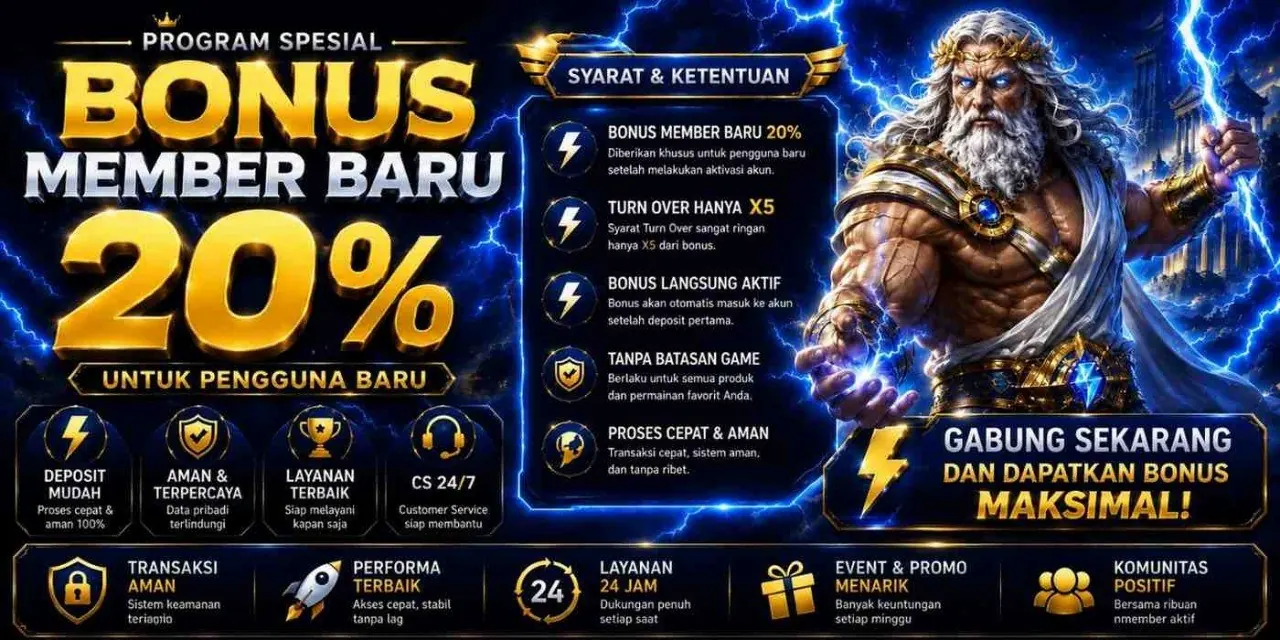 PROMO NEW MEMBER 20%
